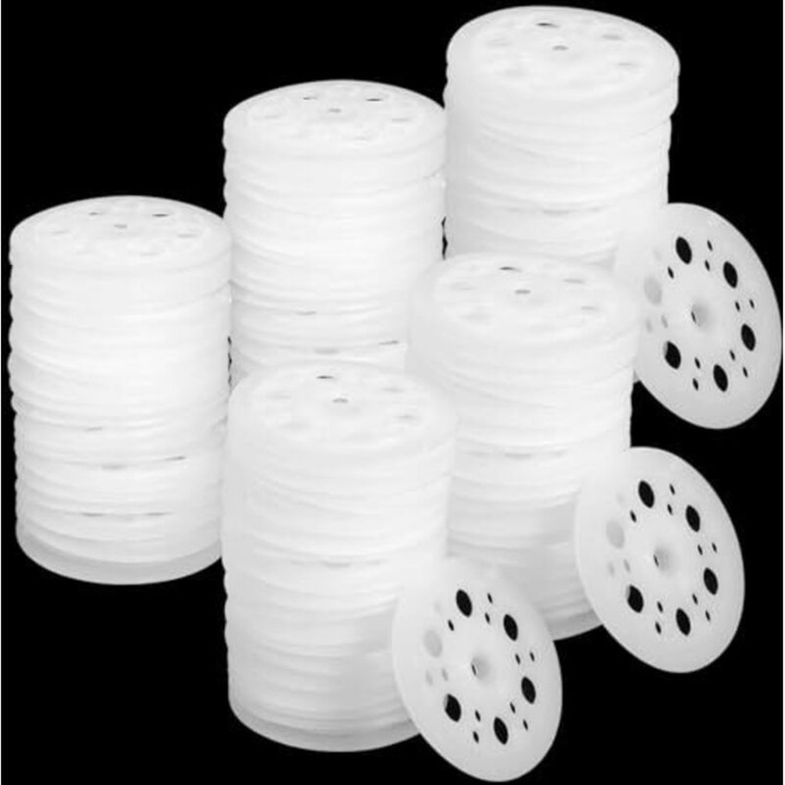 Set 400 discuri izolatoare din plastic, 46x5mm, polipropilena, pentru panouri termoizolante