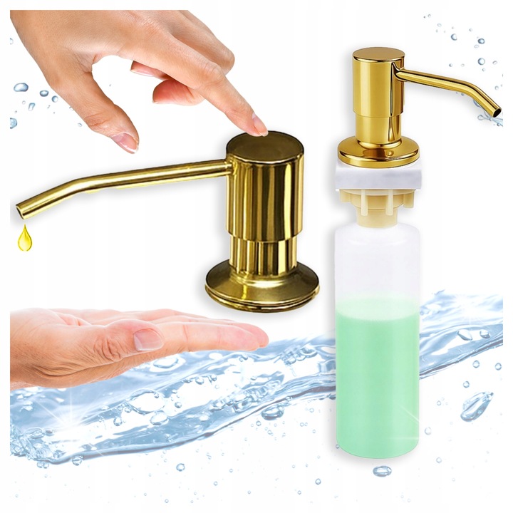 Dozator bucatarie APKOMFORT auriu 300ml 25.5cm