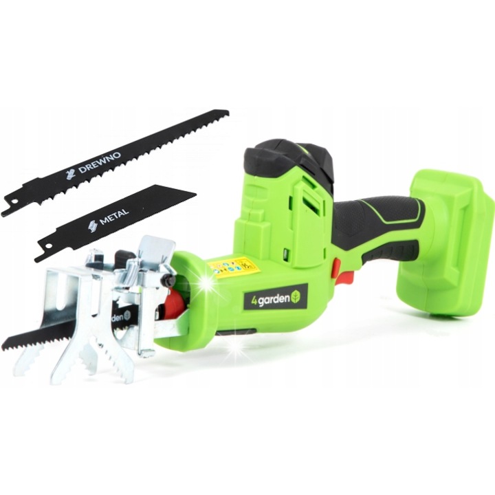 Fierastrau sabie 4Garden APS12 20V 2.0Ah, adancime taiere 80mm, 1.4kg