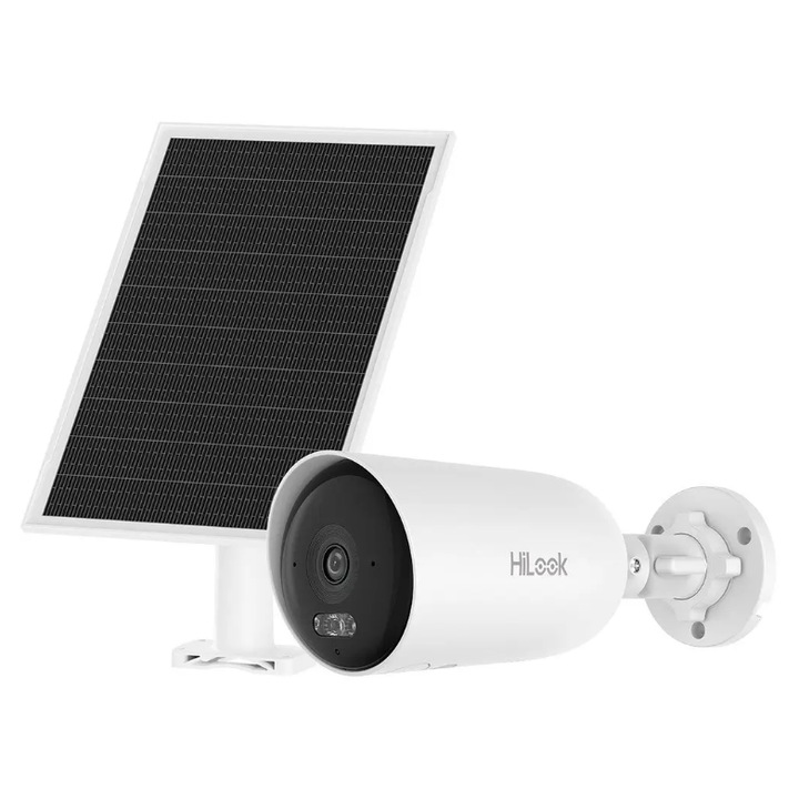 4G LTE megfigyelő kamera napelem panellel és kettős megvilágítással, 4MP felbontás, 2.8 mm-es lencse, IR és fehér fény megvilágítás akár 30 m-ig, memóriakártya foglalat, beépített mikrofon és hangszóró, 9000 mAh akkumulátor
