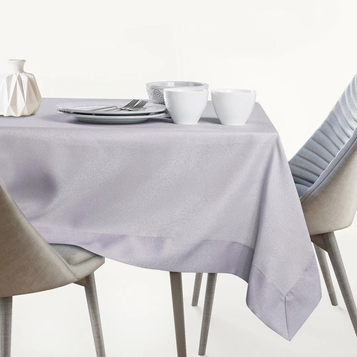 EMPIRE asztalterítő, lila, 140x450cm, elegáns design, textil anyag