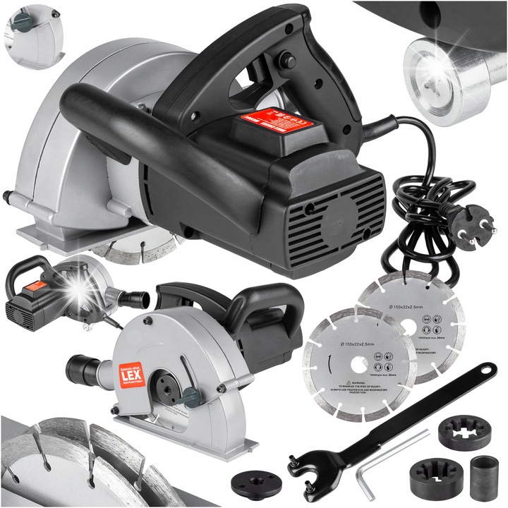 Alfa AG275 elektromos falhoronymaró, 3100W, 2 db 150mm-es tárcsa, állítható, 7kg