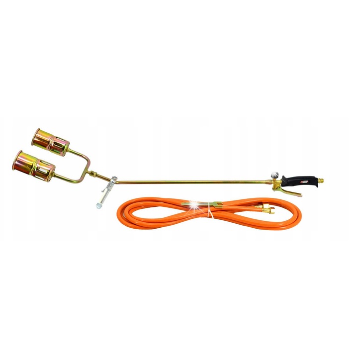 AW Tools lemezhegesztő készülék hosszú, két fúvókával, 60mm, 100cm, 5m tömlő, ezüst