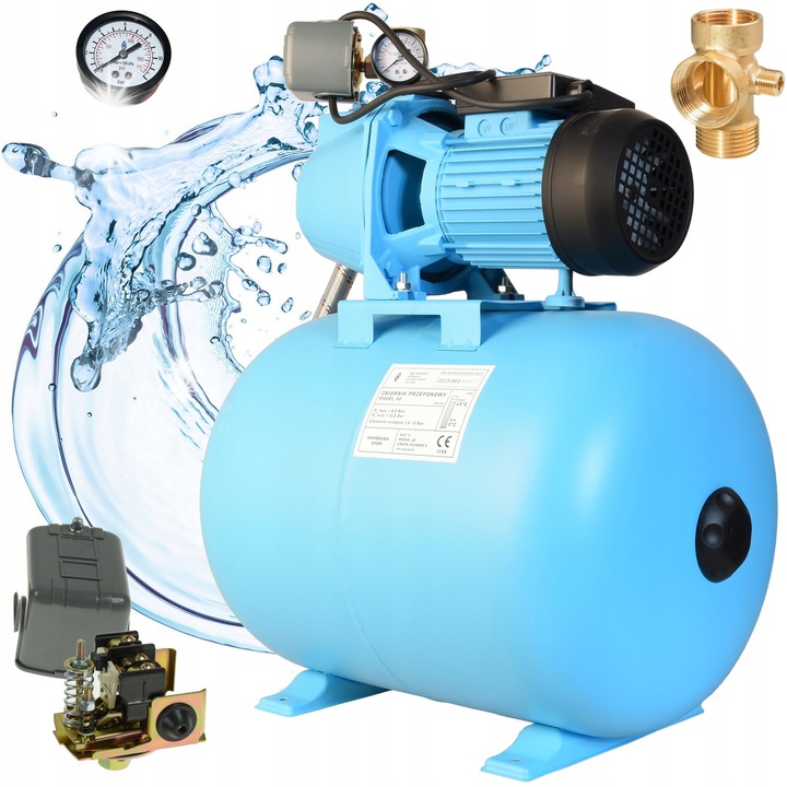 Hidrofor ALUVRA JET 60S, 370W, 50L, albastru
