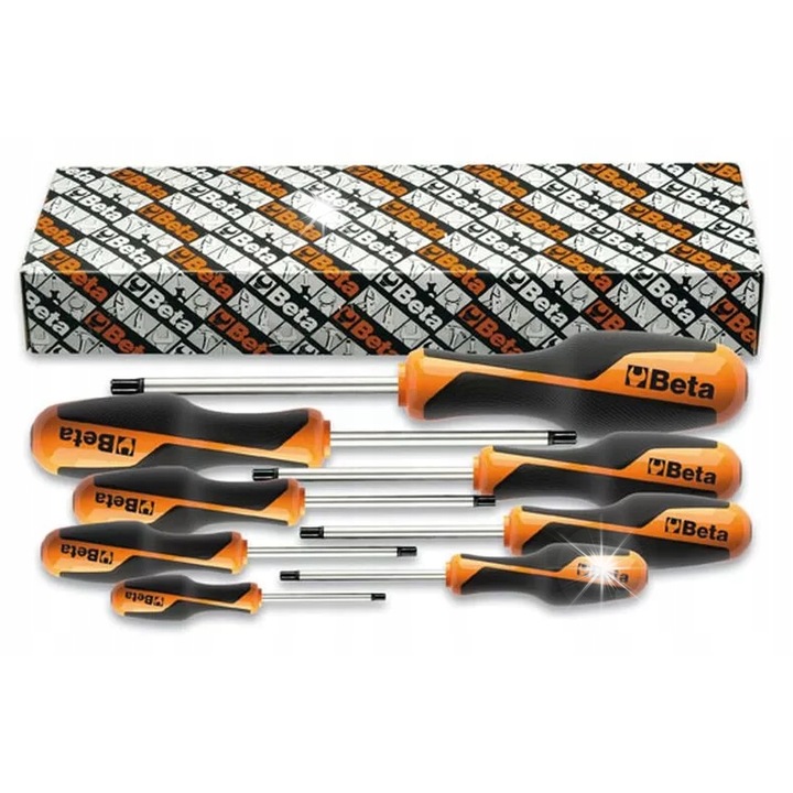 Комплект отвертки Beta BetaGrip 1.5-8mm 8 бр. шестостенни