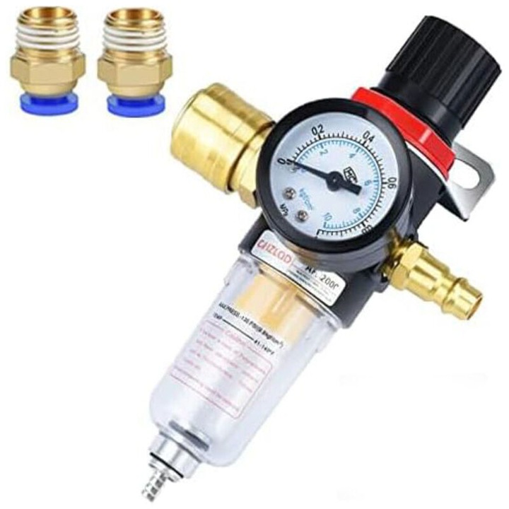 Regulator presiune aer cu filtru si separator apa, 1/4", 0.5-8.5 kg/cm, 40 microni