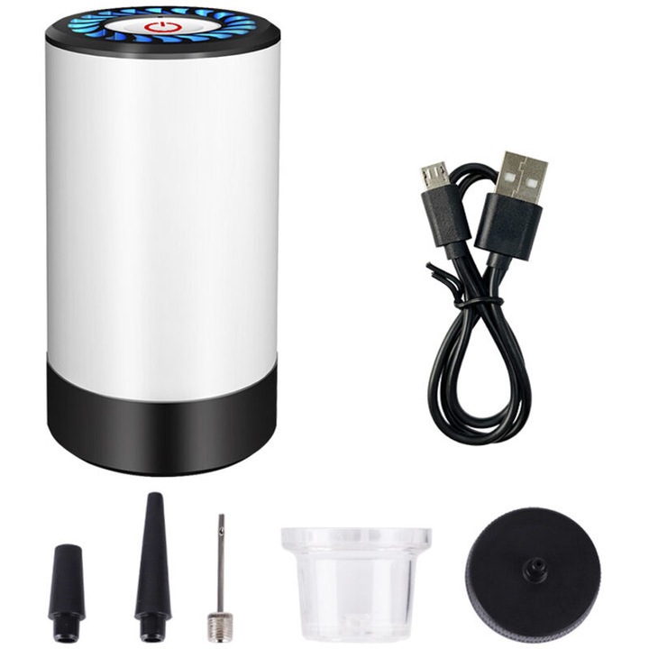 Aparat de vidat compact portabil USB reincarcabil pentru depozitare alimente