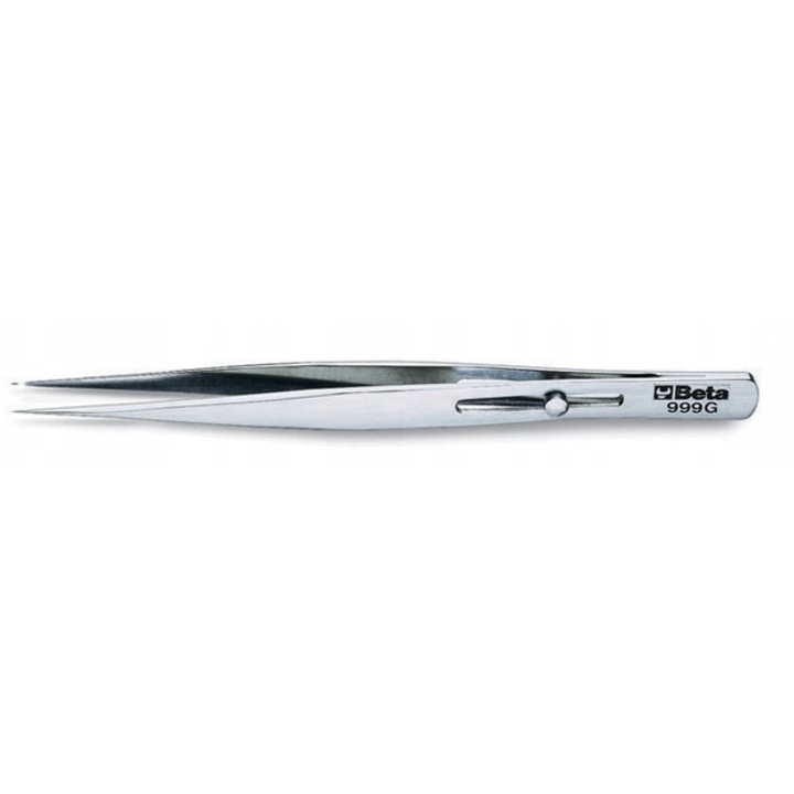 Beta 999G egyenes csipesz, rozsdamentes acél, reteszelő, 140mm