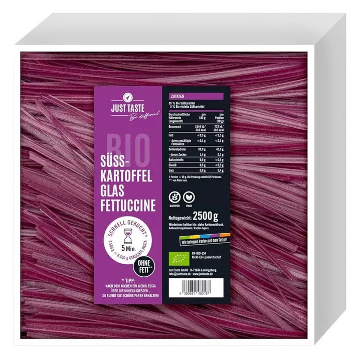 Lila édesburgonya tészta, 2500g Just Taste