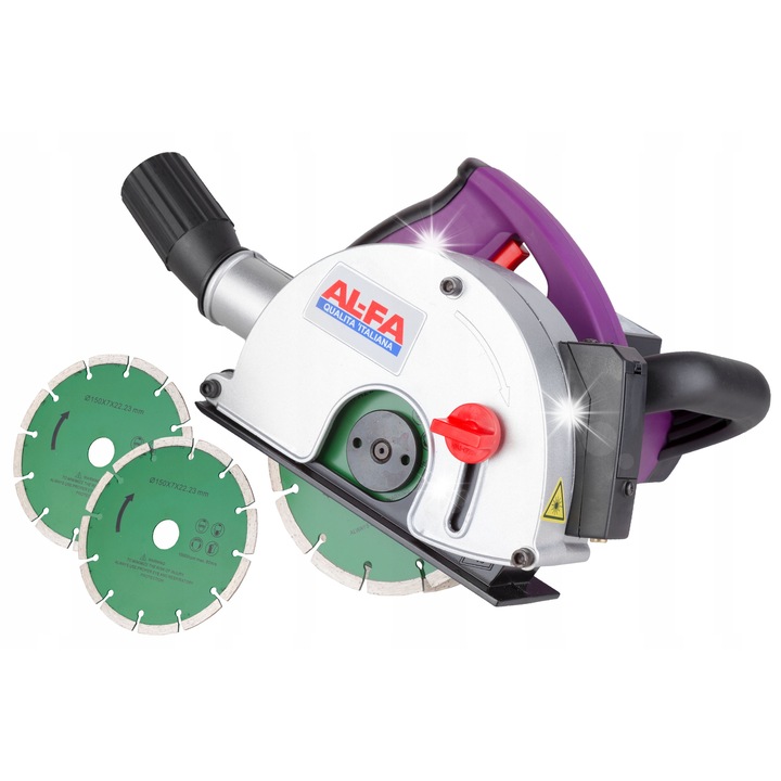 Alfa ALBR31 elektromos falhoronymaró, 3100W, 4 db 150mm-es tárcsa, állítható, 5kg