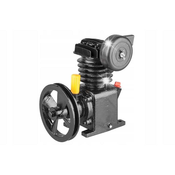 Kompresszor 24L/50L egyhengeres duralumínium fekete