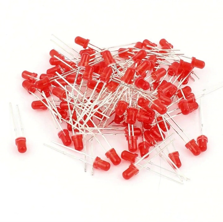 Set 50x Led 5mm Rosu