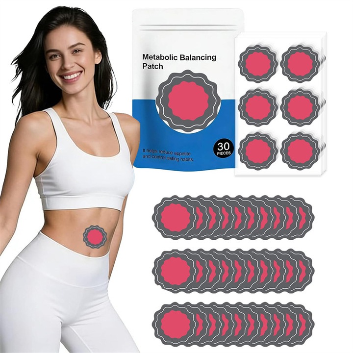Plasturi de slabire, plasturi modelatori, plasturi detoxifianti, prietenosi cu pielea si confortabili, potriviti pentru toate tipurile de corp, 30 de plasturi