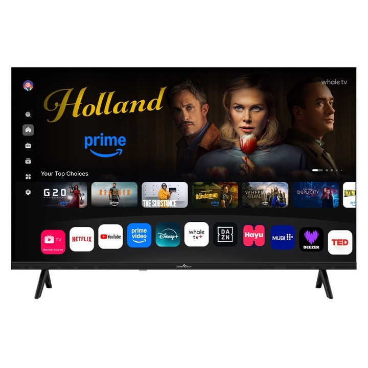 Televizor LED SmartTech 32HH01K, 80 cm, Clasa E, HD, Negru