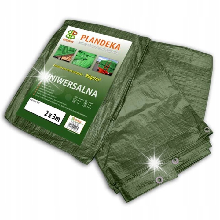 Prelata protectie Bradas 10x15m verde 90g
