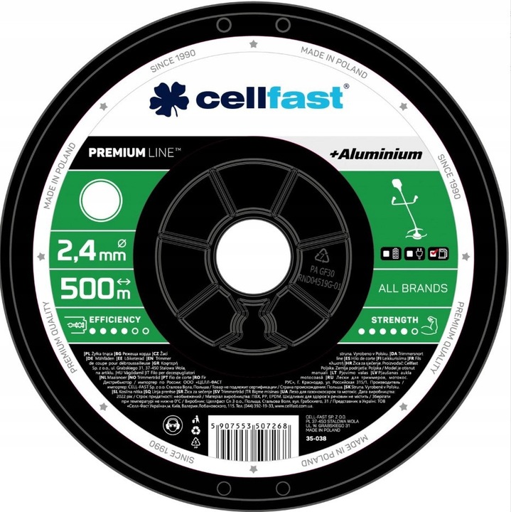 Kerek vágószál Cellfast 2,7mm 450m alumínium
