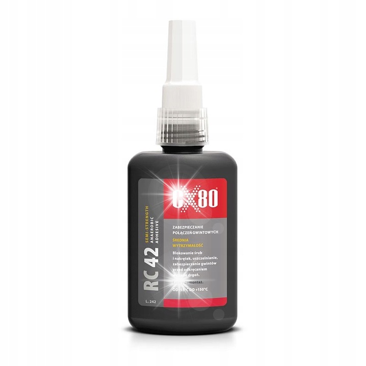 Adeziv metal CX80 RC42 protectie filete 50ml temperatura -55+150C
