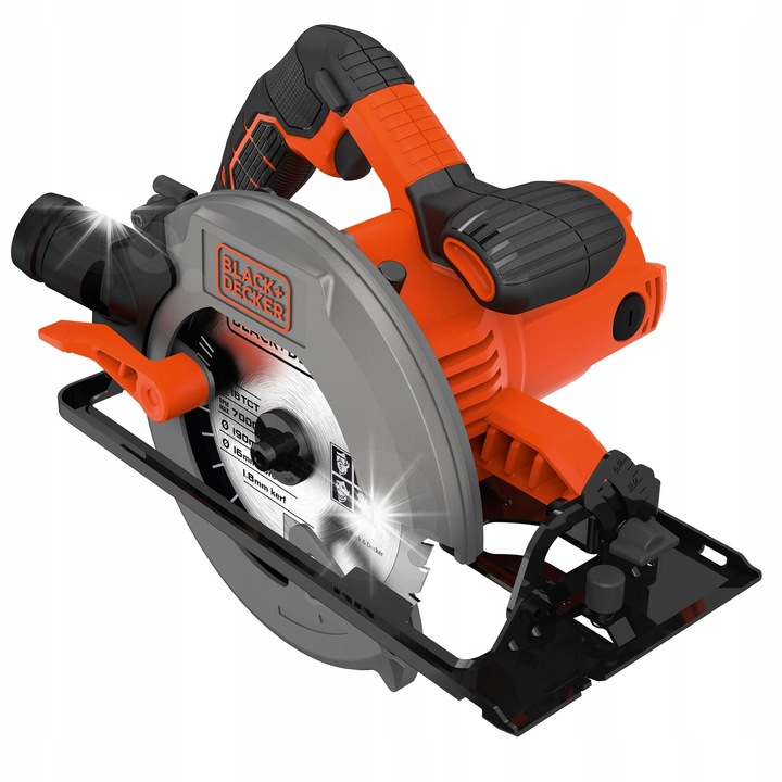 Black+Decker CS1550-QS körfűrész 1500W 190mm fekete 66mm vágásmélység