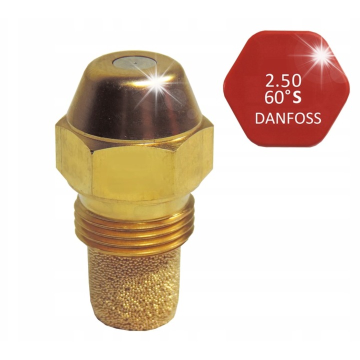 Danfoss olajégő fúvóka 2.50-60 S kúpos 60° 0.03kg