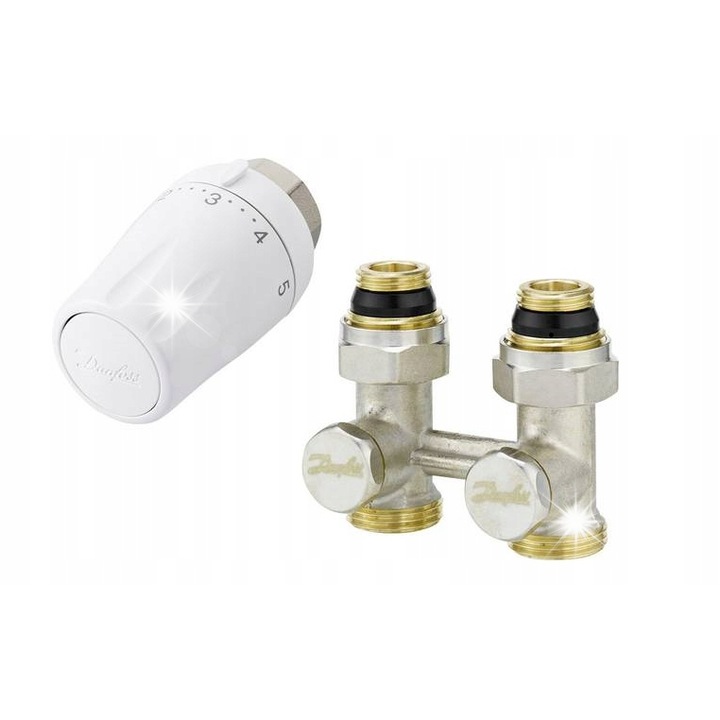 Radiátor termosztát szett Danfoss RTW fehér 8-28°C 50mm