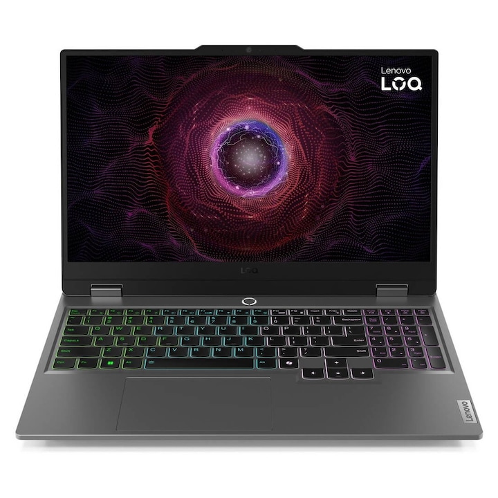 Laptop Lenovo LOQ 15 FHD 15.6 inch AMD Ryzen 7 7445HS 16GB 512GB SSD RTX 3050 Free Dos Luna Grey