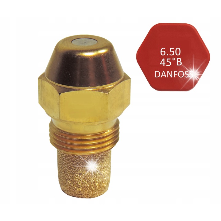 Danfoss olajégő fúvóka 6.5x45 B kúpos fél-teli