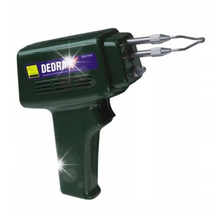 Dedra DED7535 100W transzformátoros forrasztópáka ergonomikus világítással 230V