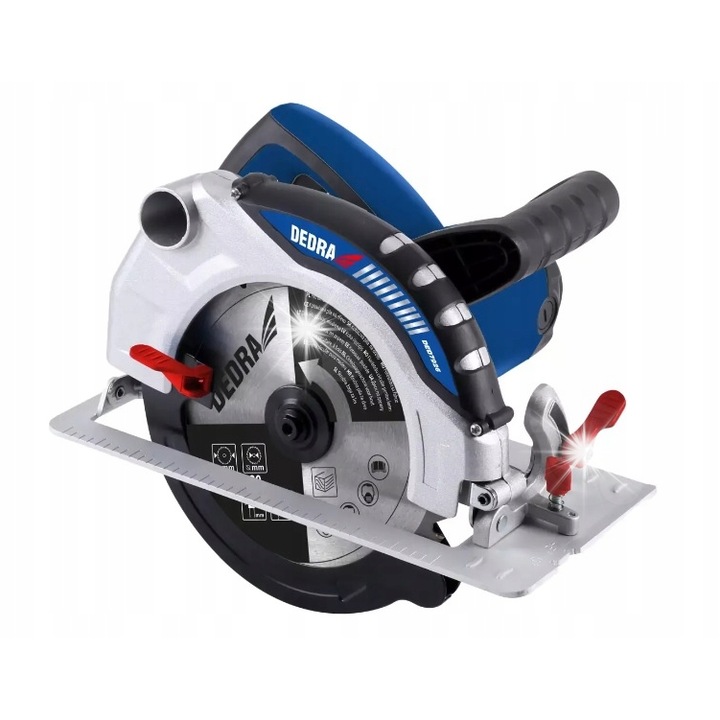Циркуляр Dedra 1800W 210x25,4mm рязане 75mm, ъгъл 45°, кабел 3m