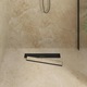 Rigola de dus vidaXL, otel inoxidabil, capac reversibil, negru, 50x11cm