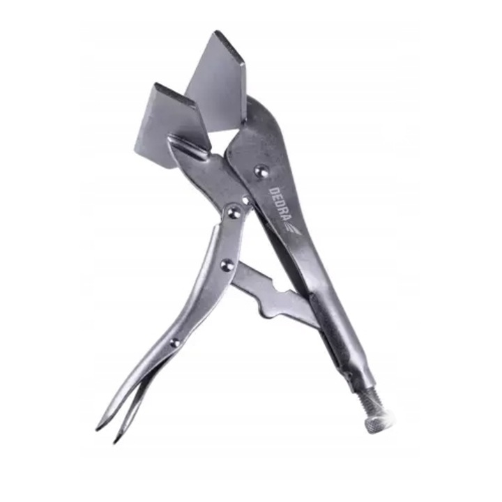 Dedra 1260S3 hegesztőfogó, lapos, 240mm, nikkelezett szénacél, 0-45mm