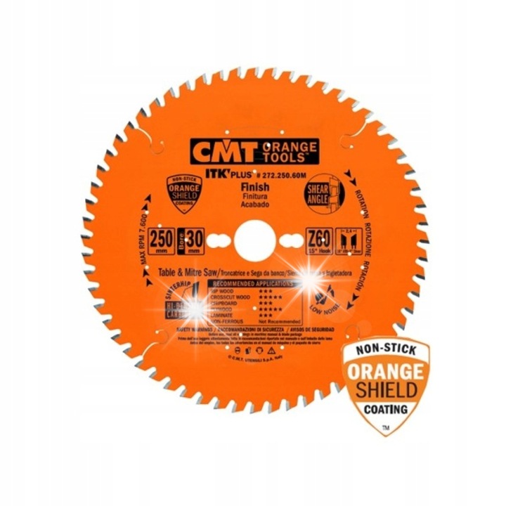 Panza subtire CMT 210x30mm 48 dinti teflonata pentru lemn