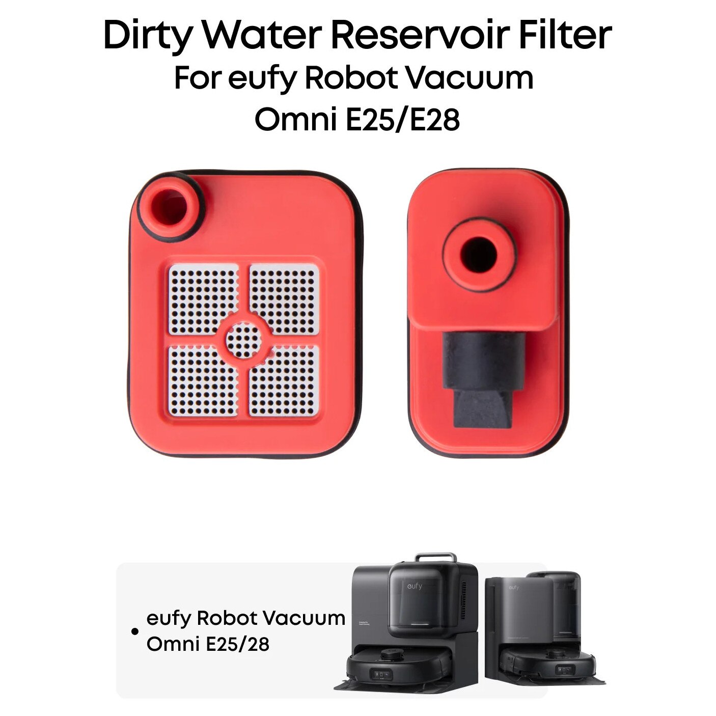 Filtru rezervor apa murdara compatibil cu eufy E25 si E28