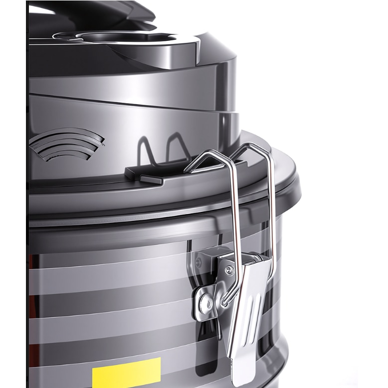 Aspirator ATT, 2800W, 25 l, Aspirare uscata si umeda, Functie de suflare, Negru