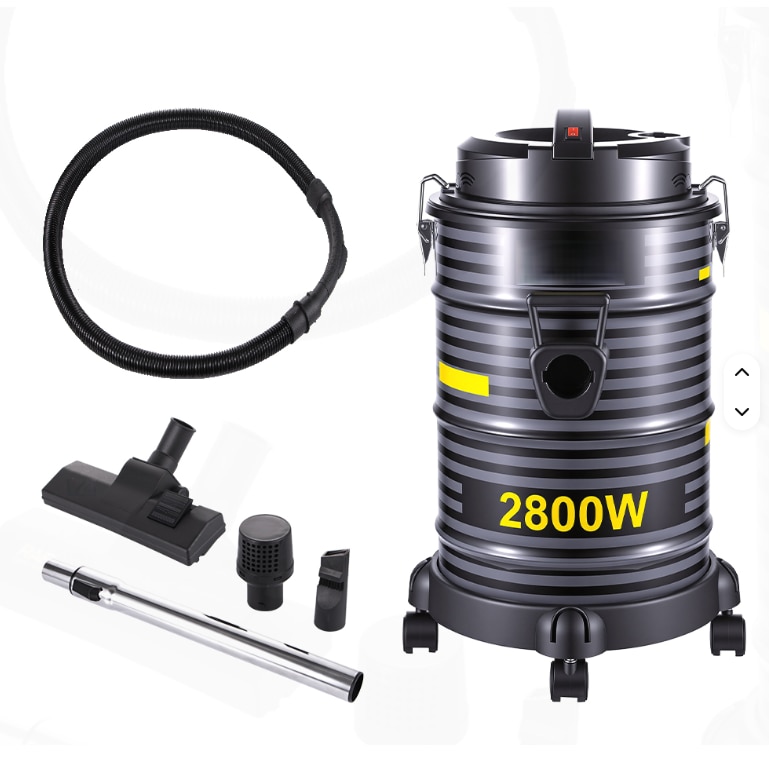 Aspirator ATT, 2800W, 25 l, Aspirare uscata si umeda, Functie de suflare, Negru