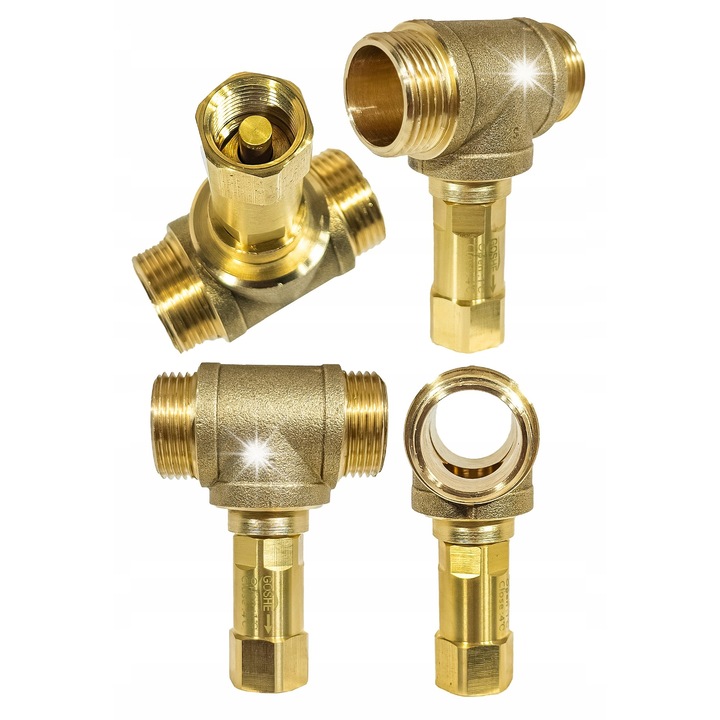 Damix fagyálló szelep monoblokk hőszivattyúkhoz 1" GZ, sárgaréz, 63x15mm