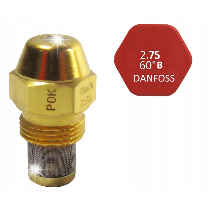 Danfoss olajégő fúvóka 2.75-60 B kúpos 45° 0.03kg