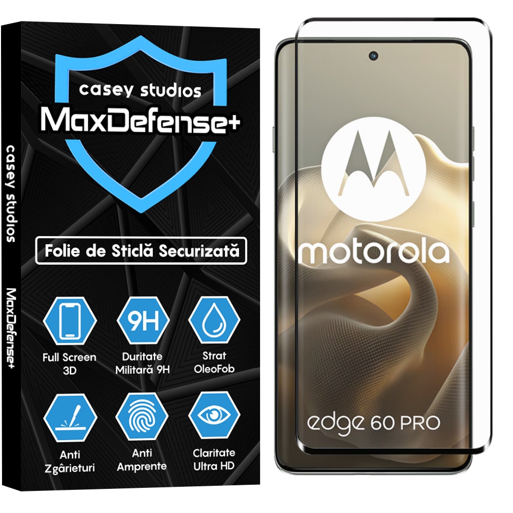 Folie Sticla CASEY STUDIOS™ pentru Xiaomi 17 Ultra, Full Cover 3D, Full Glue, Duritate Militara, Protectie Profesionala Ecran 3D, Anti Zgarieturi, Margini Negre