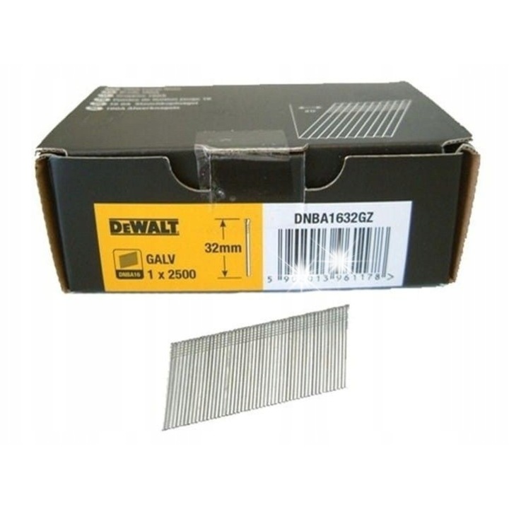 Cuie galvanizate DeWalt 63mm 16GA 2500buc