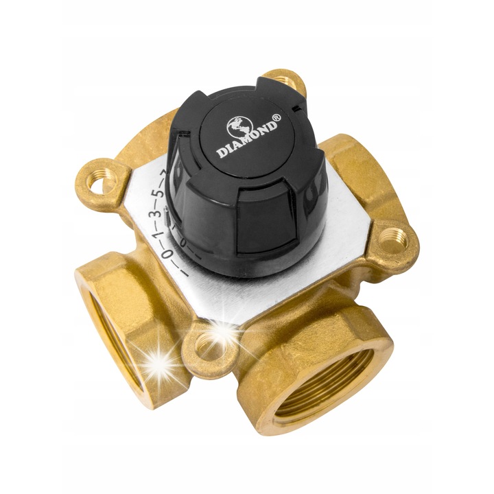 Supapa reglare 4 cai Diamond 40mm 1.5" octogonala
