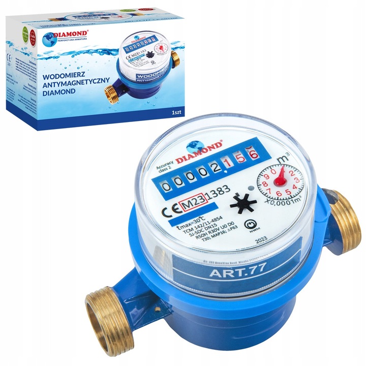Contor apa rece DIAMOND DN15 1/2" antimagnetic 110mm 16bar