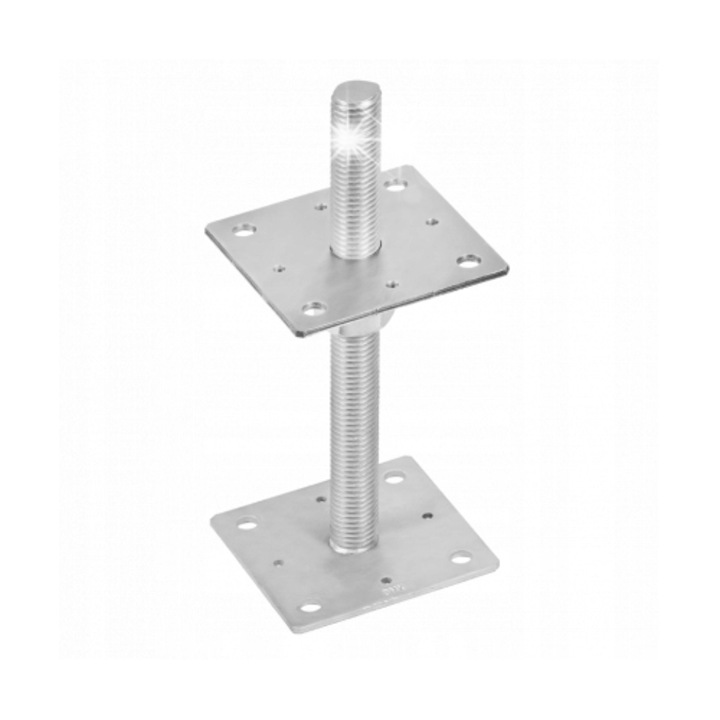 Domax állítható oszloptalp 100x253mm szürke acél