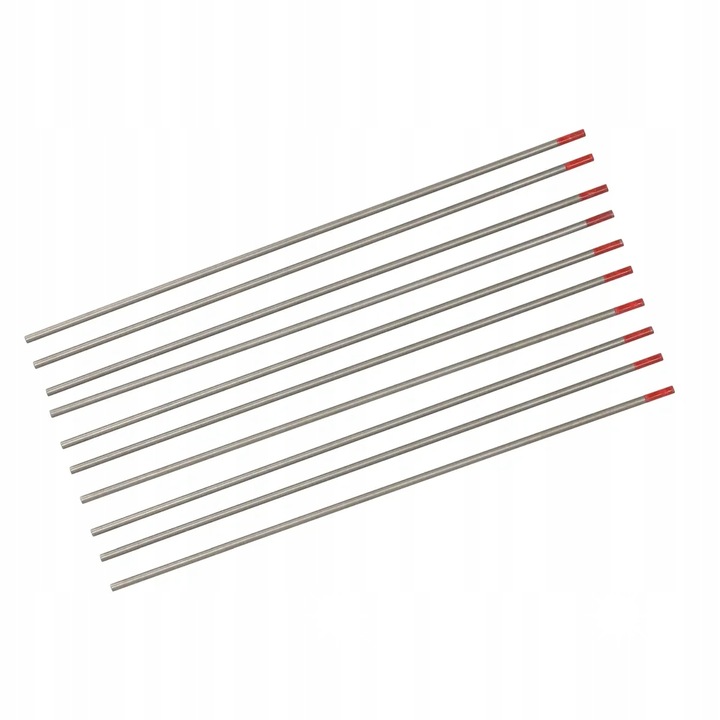 Dedra WT20 volfrámelektróda készlet, 10 db, 2x17,5cm, ezüst