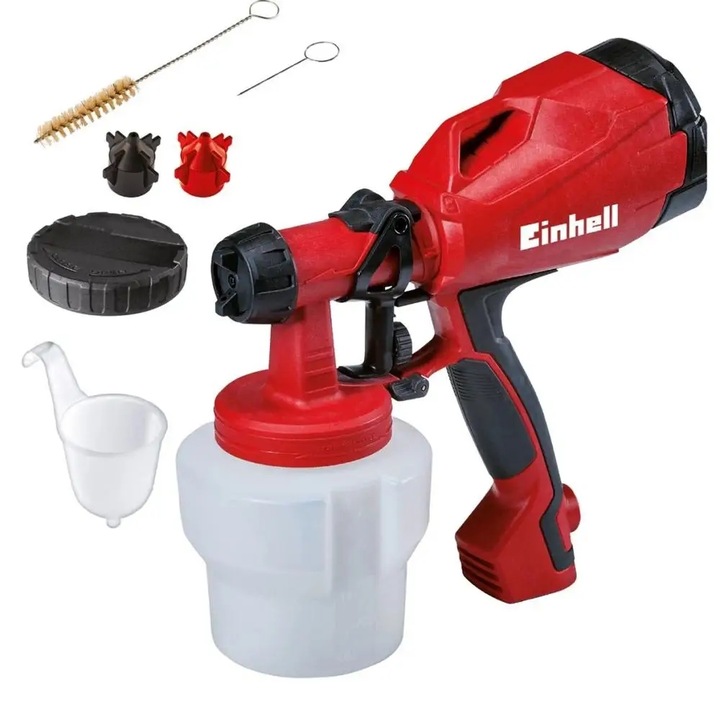Pistol de vopsit Einhell TC-SY 500P 500W reglabil alb 1L