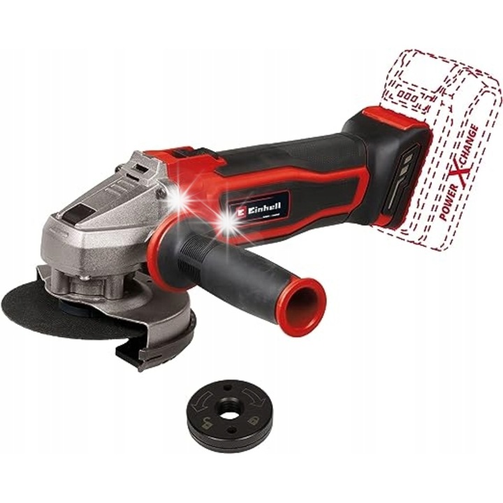Einhell TE-AG 18/115 Li-Solo 18V sarokcsiszoló, 115mm, 28mm vágásmélység