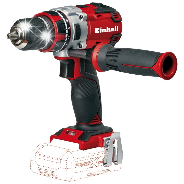 Einhell TE-CD 18 LI fúró-csavarozó, kefe nélküli, 60 Nm, LED, 13 mm