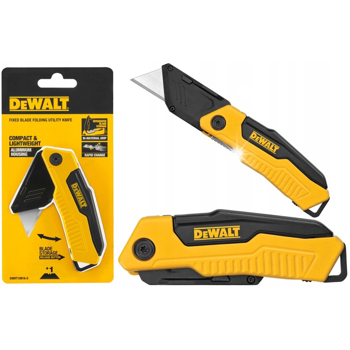 Cutit pliabil DeWalt DWHT10916-0 trapez, aluminiu, 112g