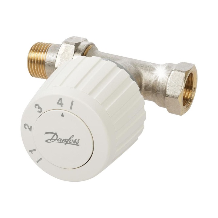 Danfoss RTL FJVR15 termosztatikus készlet, fehér, 15x15cm