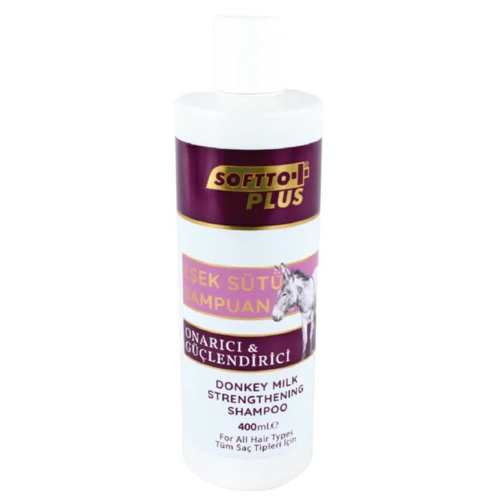 Sampon Reparant & Fortifiant cu Lapte de Magarita Softto+ Plus