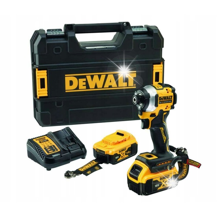 Ударен винтоверт DeWalt DCF850 18V 206Nm 2x5Ah LED 101mm TSTAK
