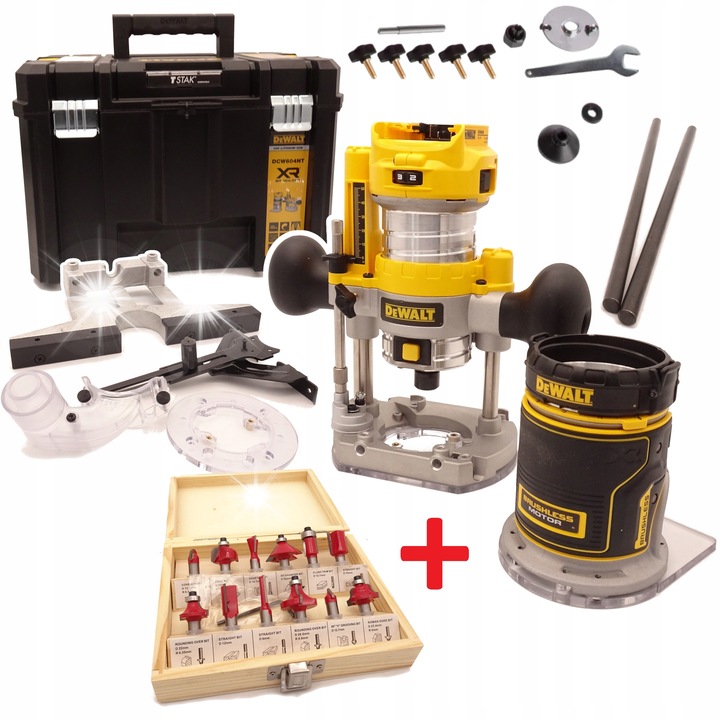 DeWalt DCW604NT 18V 8mm elektromos marógép, 2 funkció, TSTAK